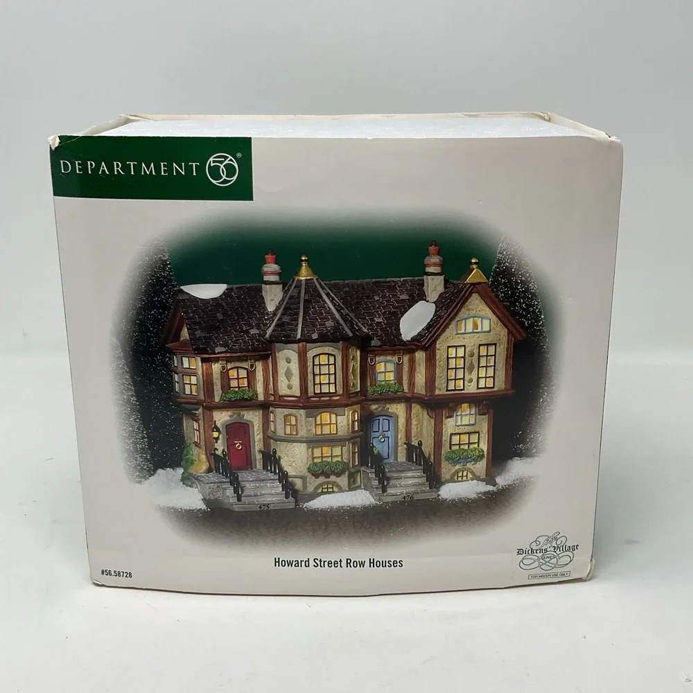 Dept 56 Dickens Village Howard Street Row Houses 56.58728 Christmas